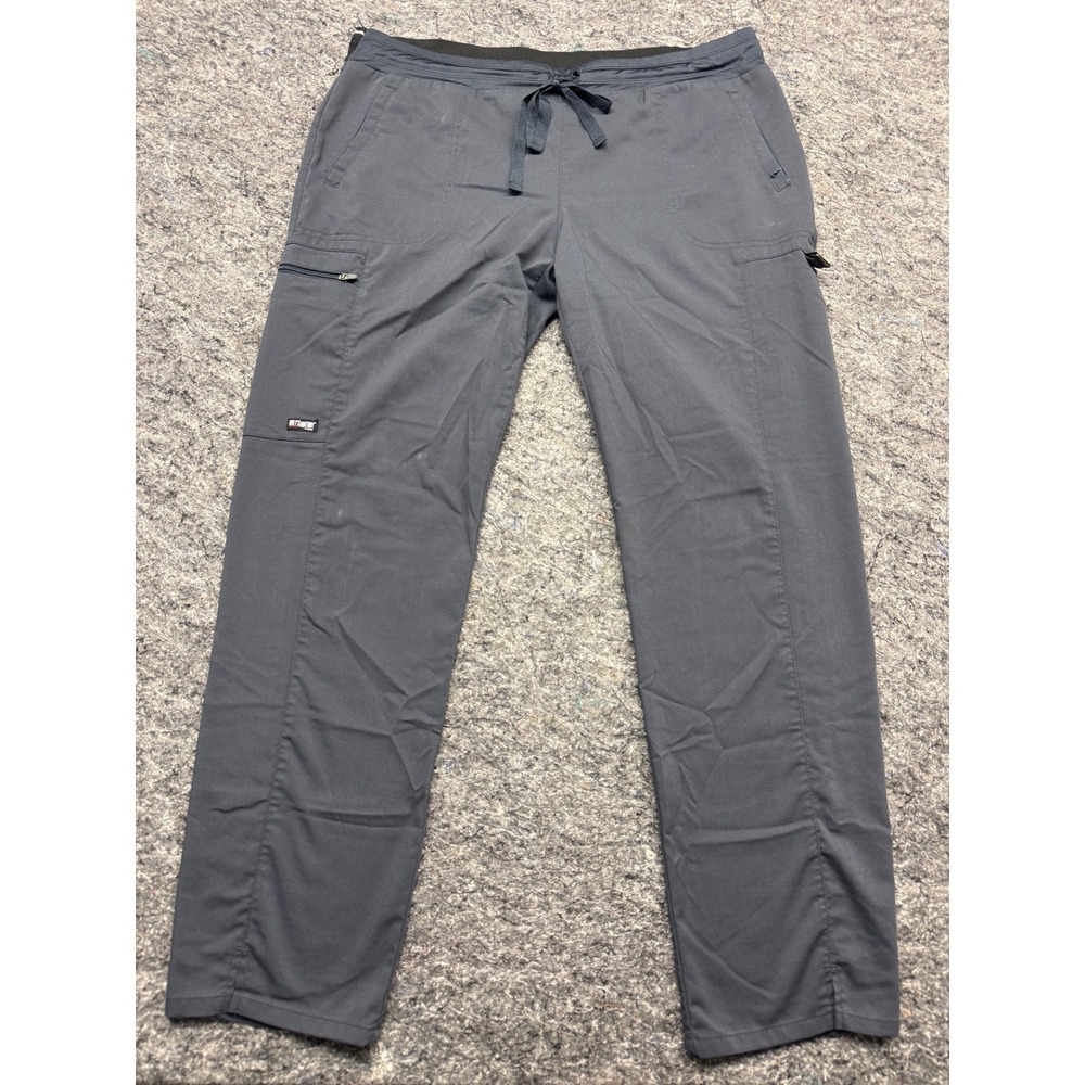 Greys Anatomy by Barco Scrub Pants Grey Drawstring Cargo Medical Trousers XL